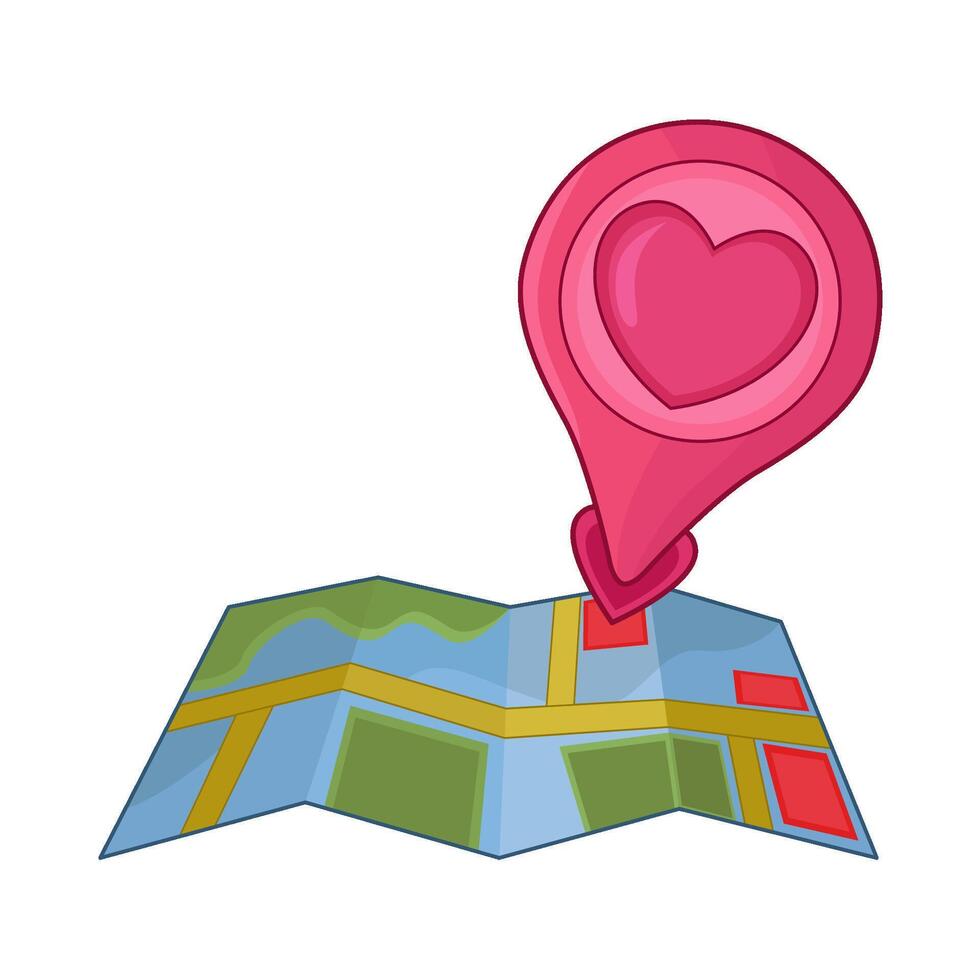 illustration of location map vector