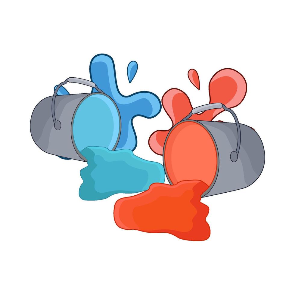 illustration of paint bucket vector