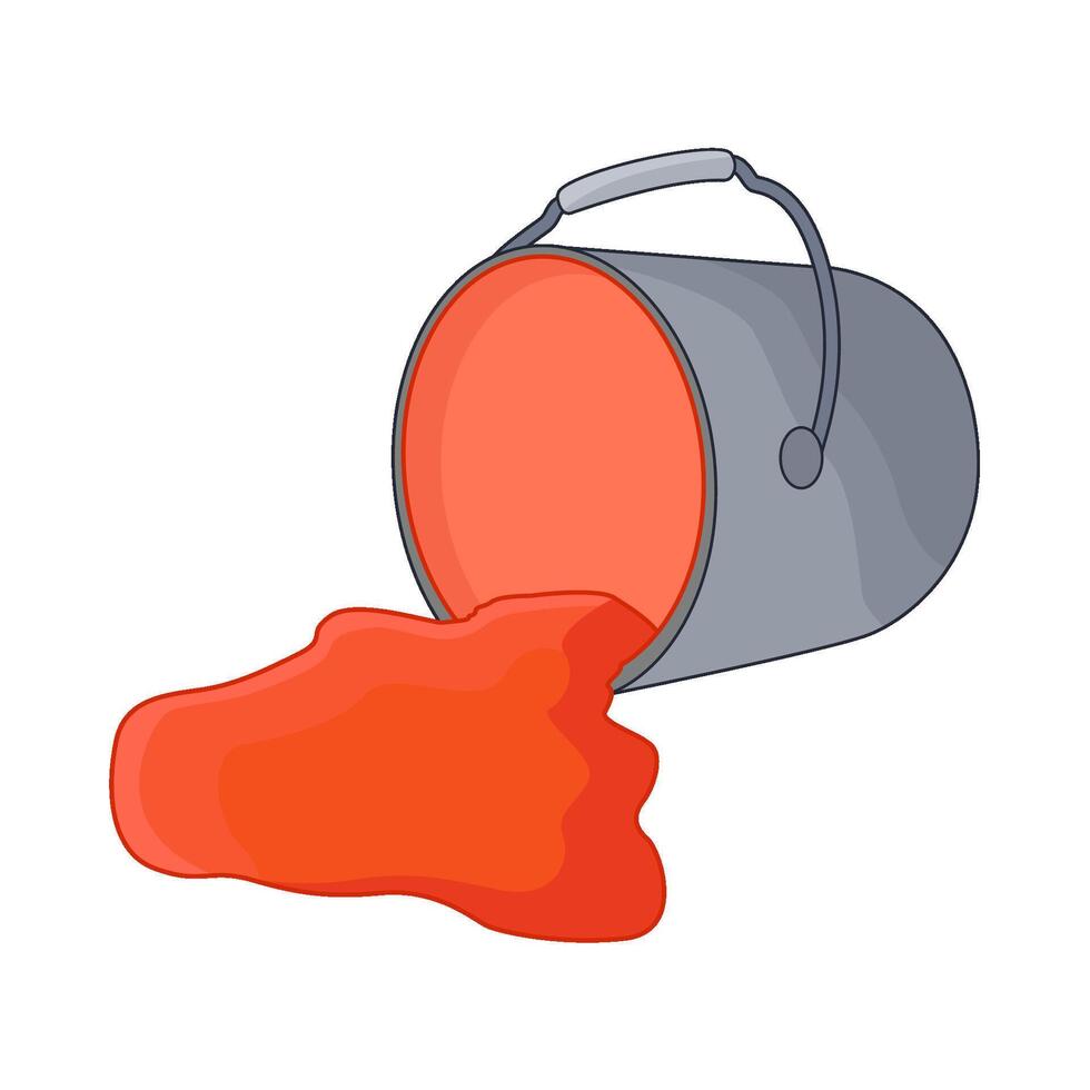 illustration of paint bucket vector