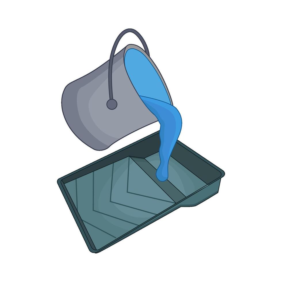 illustration of paint bucket vector