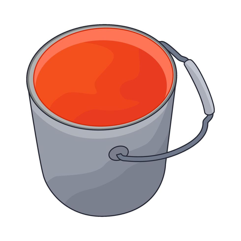 illustration of paint bucket vector