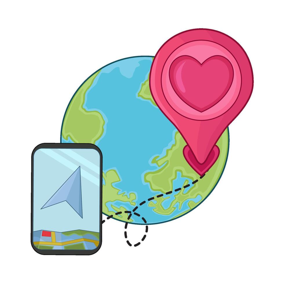 illustration of location pin vector