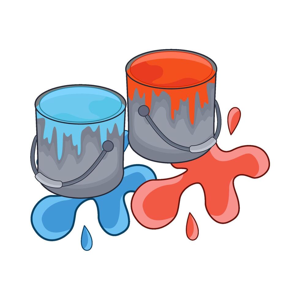 illustration of paint bucket vector