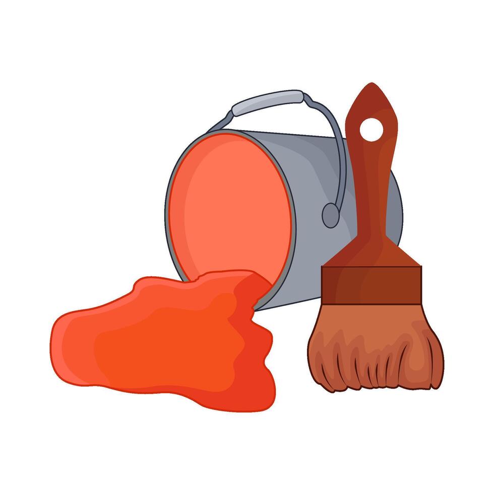 illustration of paint bucket vector