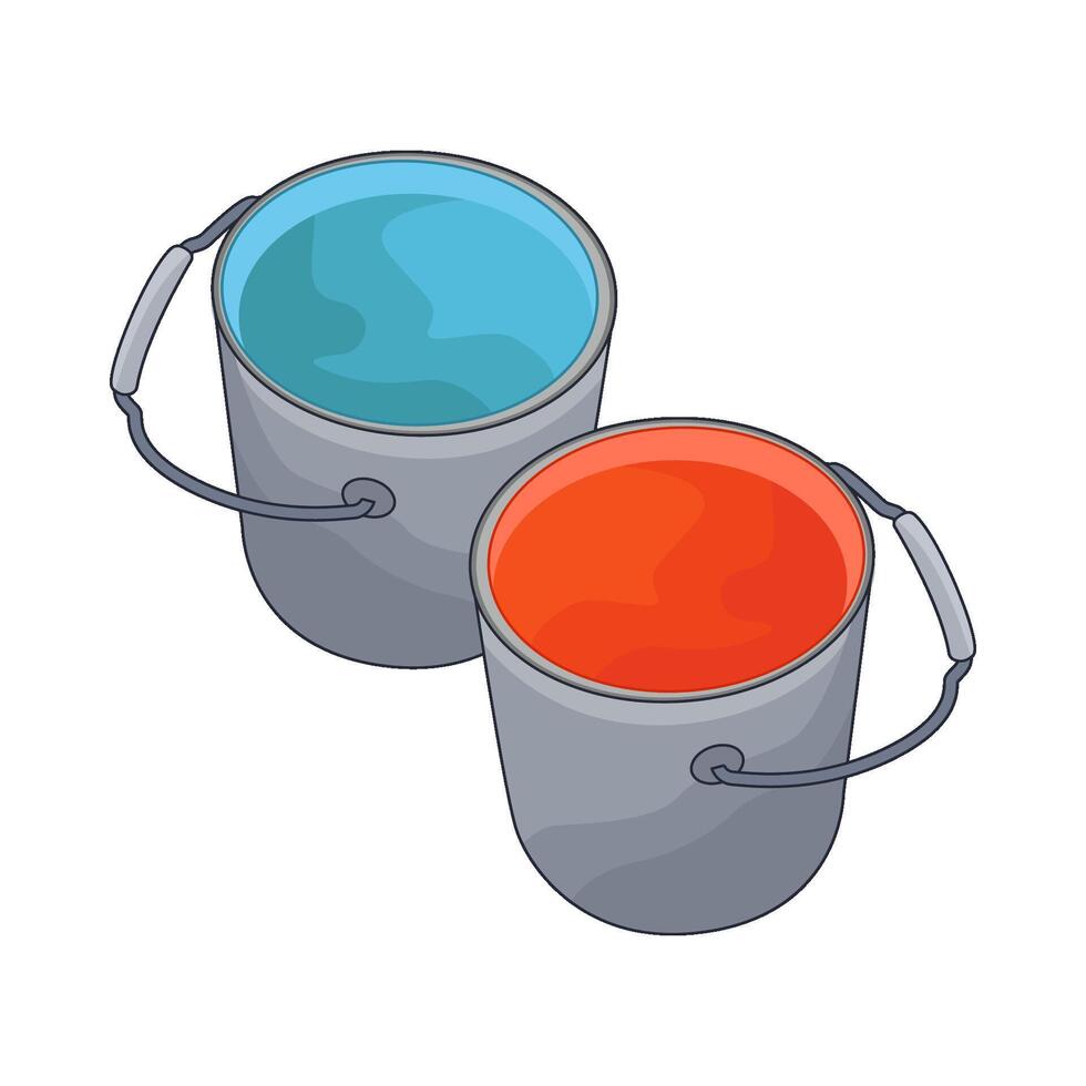 illustration of paint bucket vector