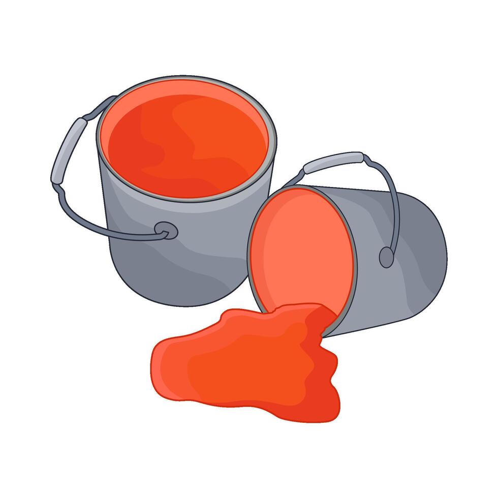 illustration of paint bucket vector