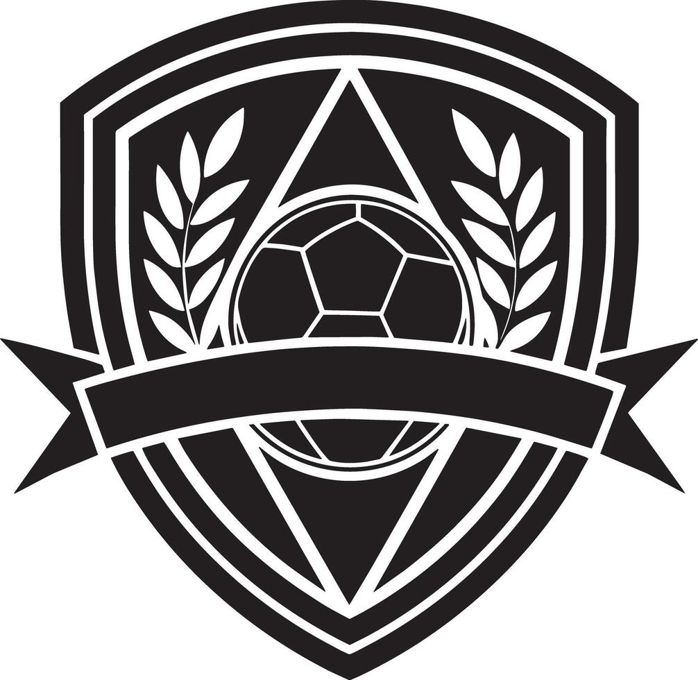 minimal sports logo illustration black and white vector
