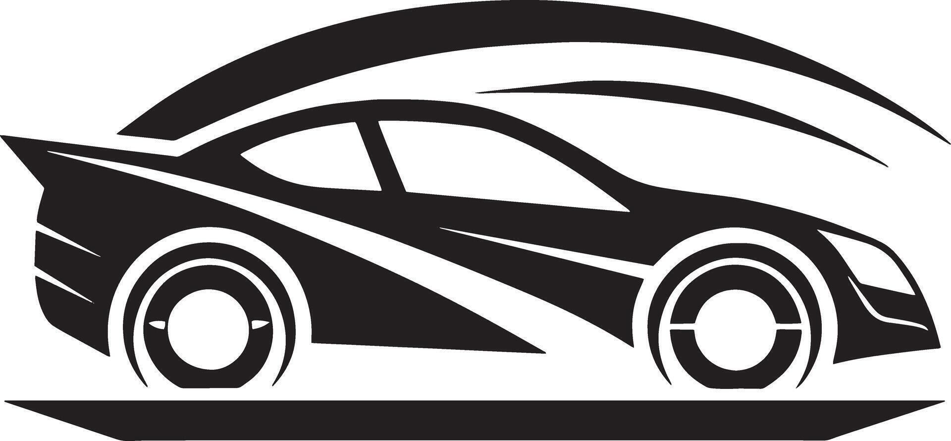 mordern car logo illustration black and white 46393297 Vector Art at