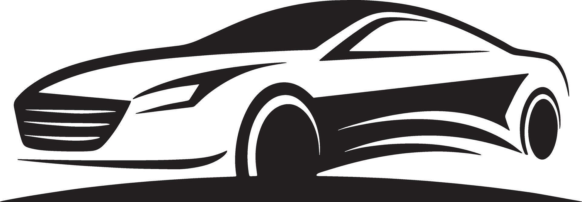 mordern car logo illustration black and white 46393313 Vector Art at