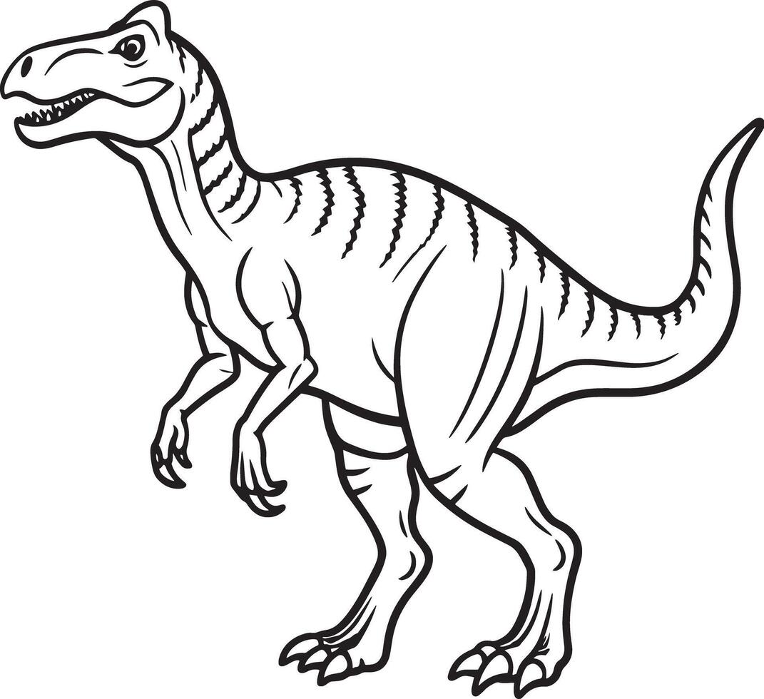 illustration of a dinosaur illustration black and white vector