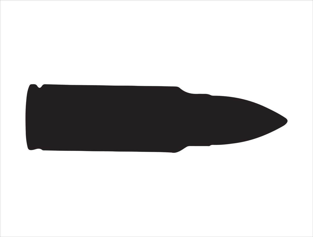 Bullet silhouette on white background vector