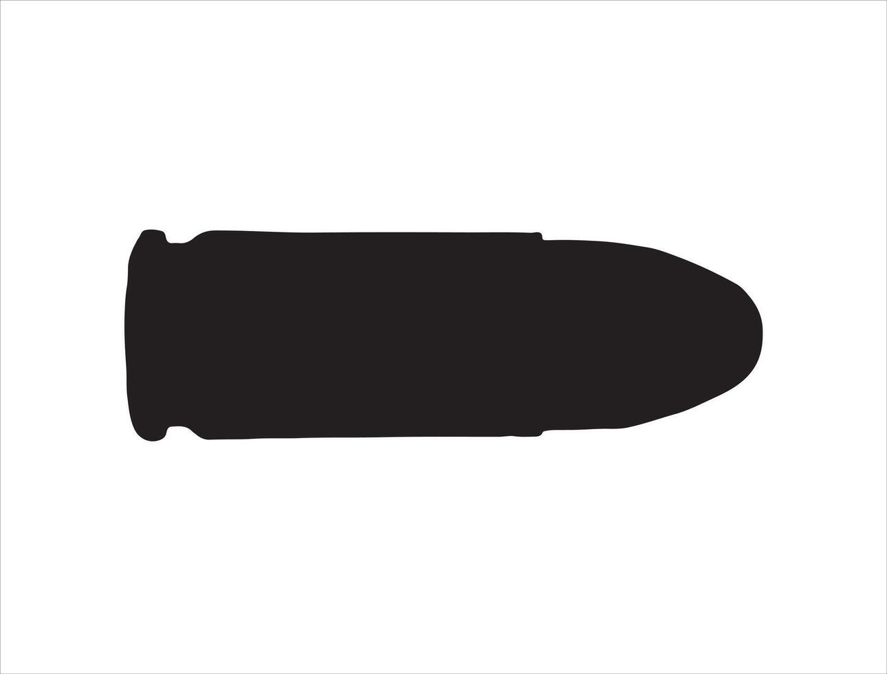 Bullet silhouette on white background vector