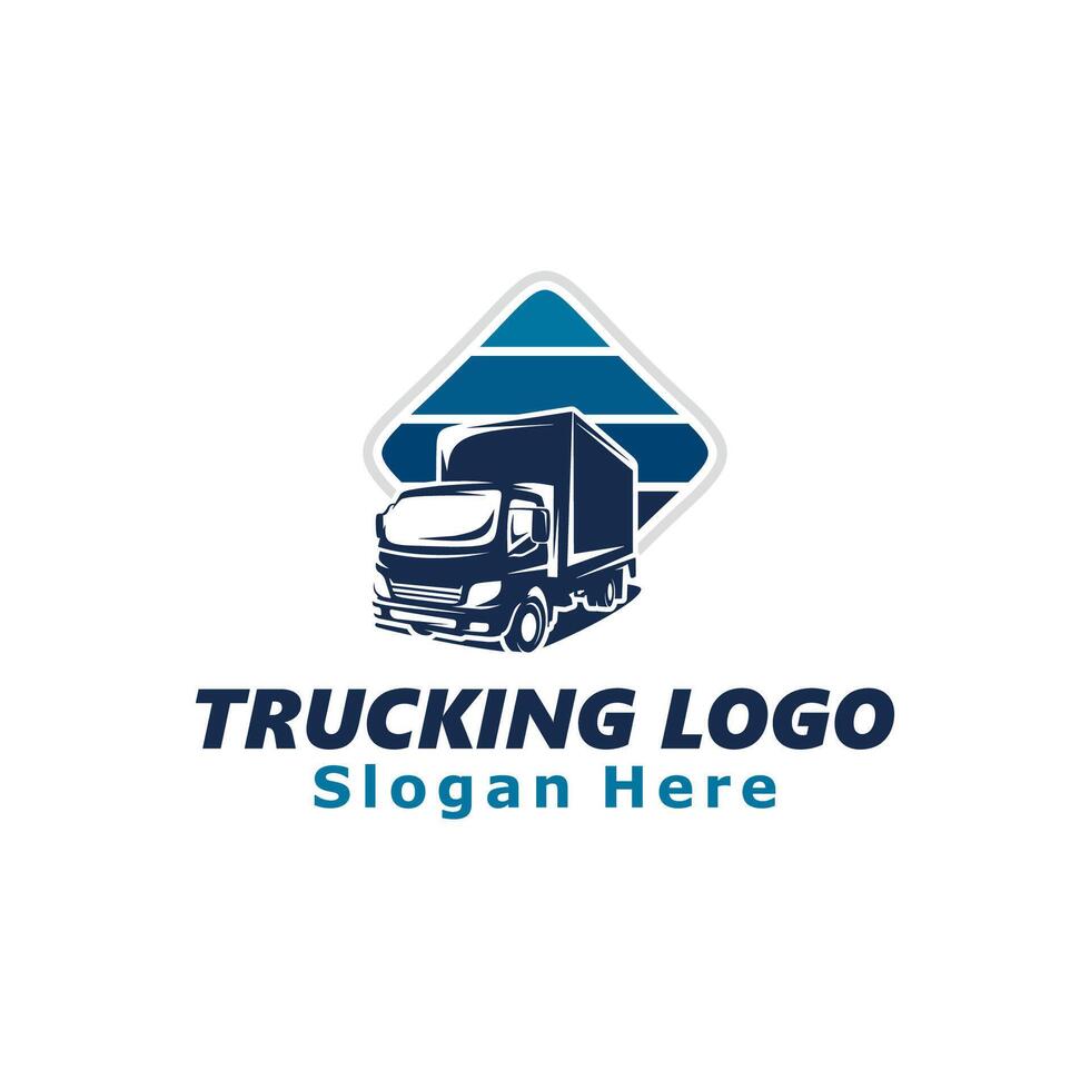 Transportation Truck Logo Template Design Illustration vector