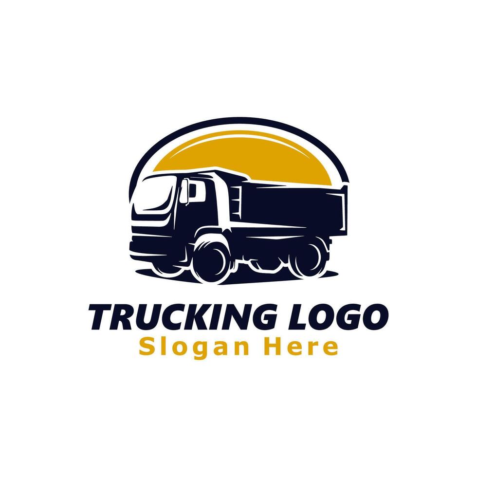 Transportation Truck Logo Template Design Illustration vector