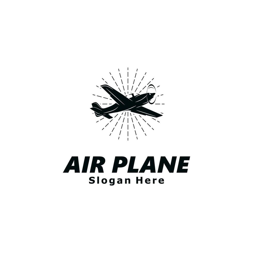 Airplane Logo Template Design vector