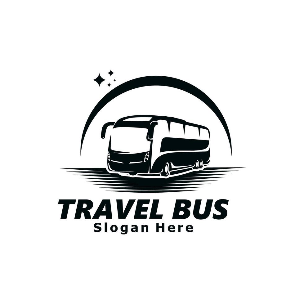 Travel Bus Logo Template Design Illustration vector