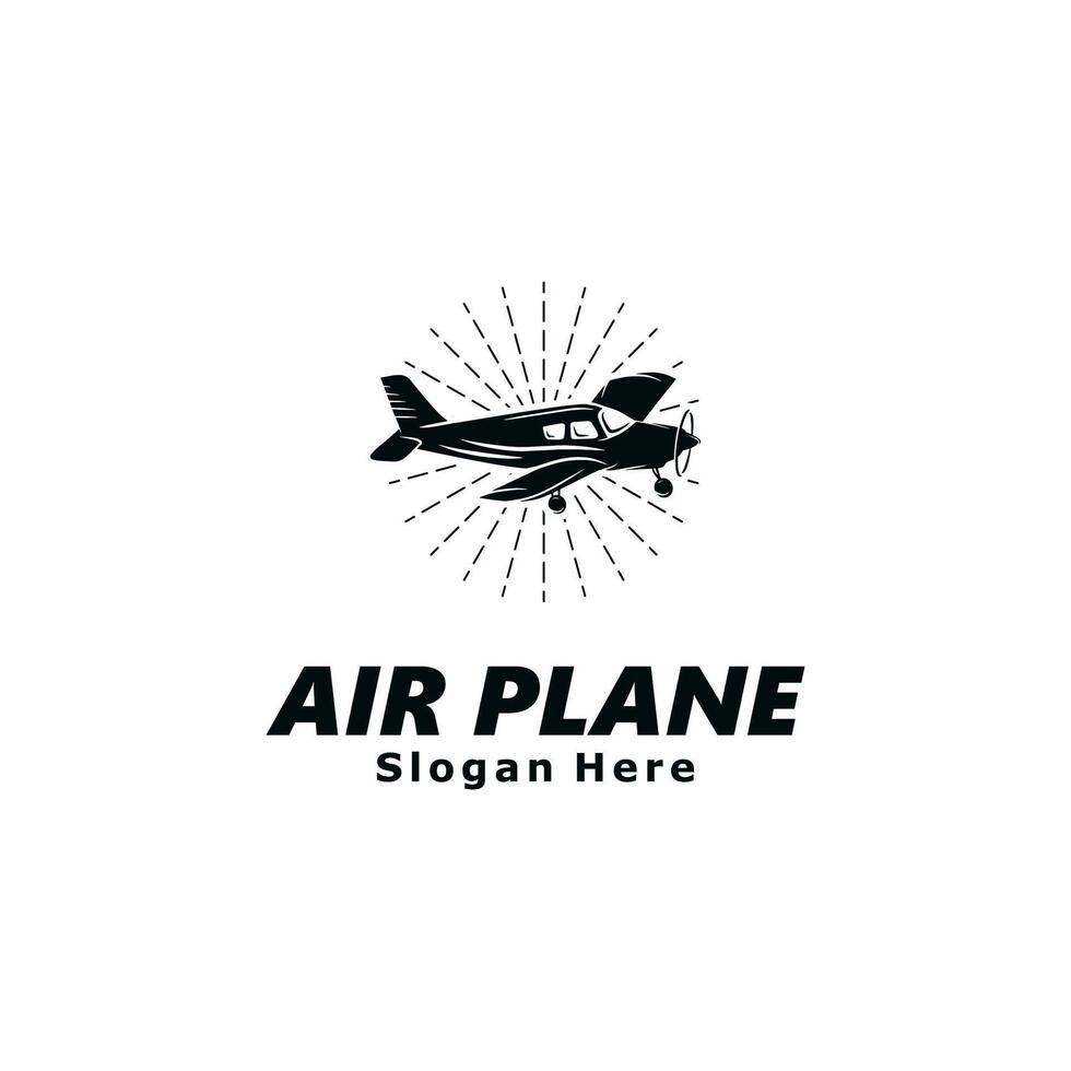 Airplane Logo Template Design vector