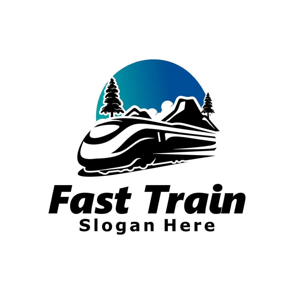 Train Logo Template Design Illustration vector