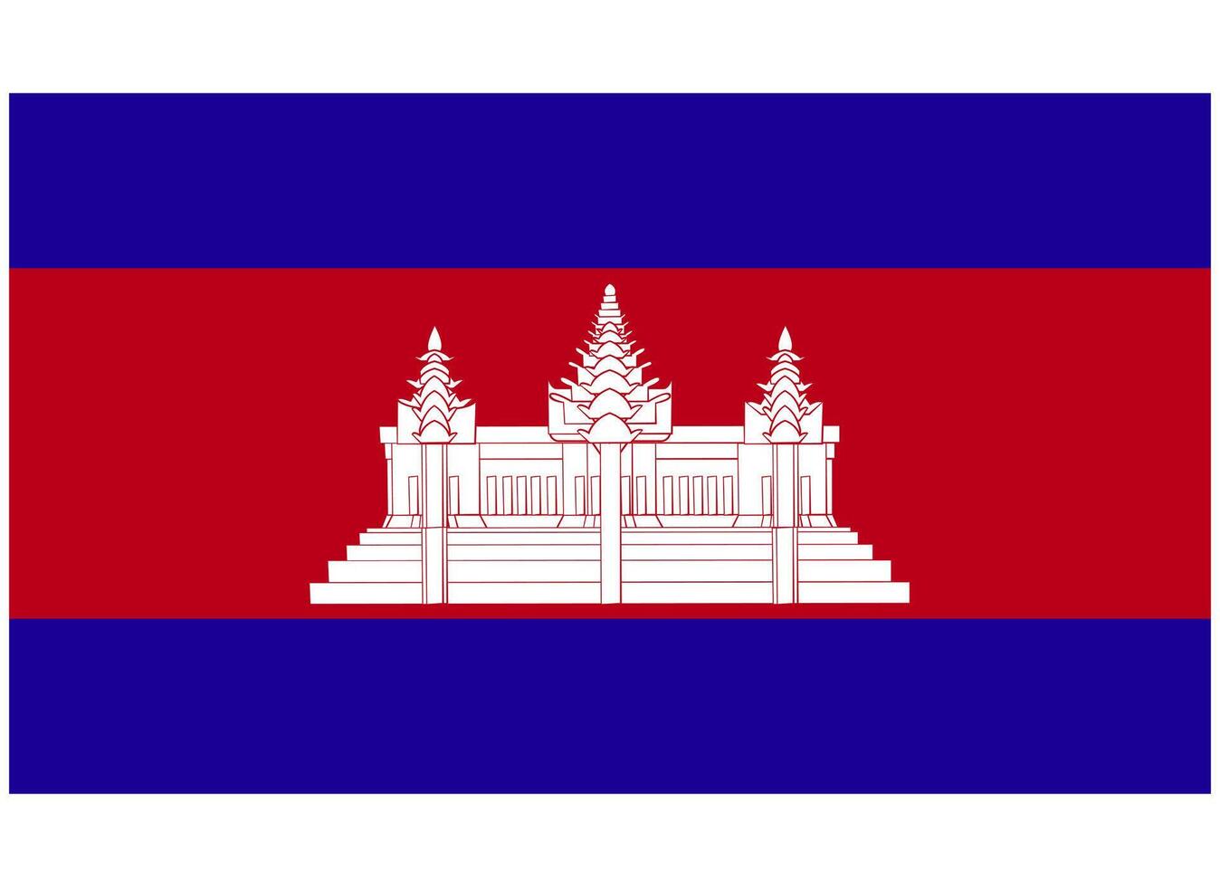 Cambodia National Flag vector