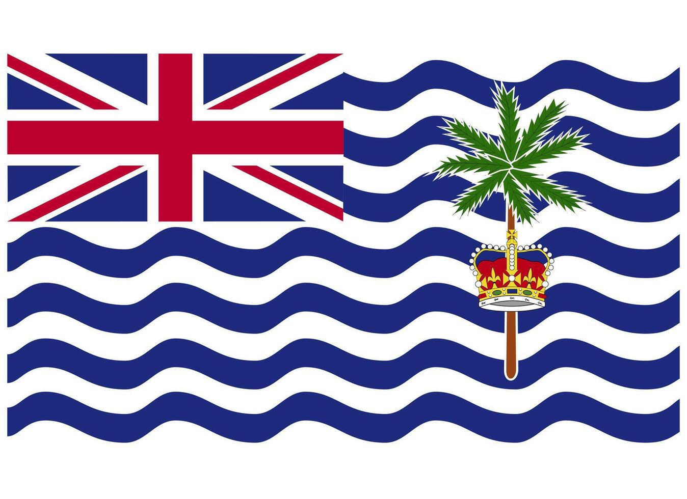 Flag of British Indian Ocean Territory vector
