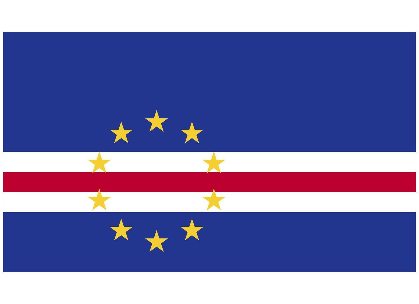CABO VERDE National Flag vector