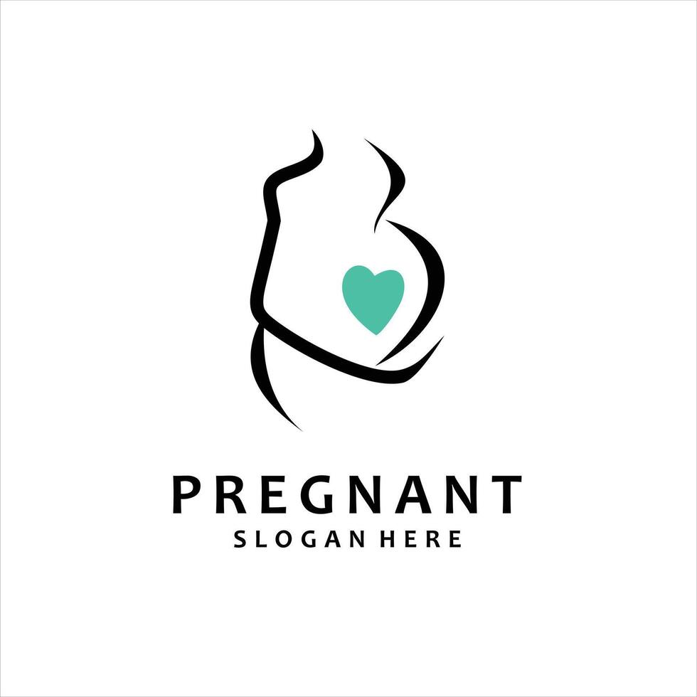 Pregnancy Logo Design Template vector