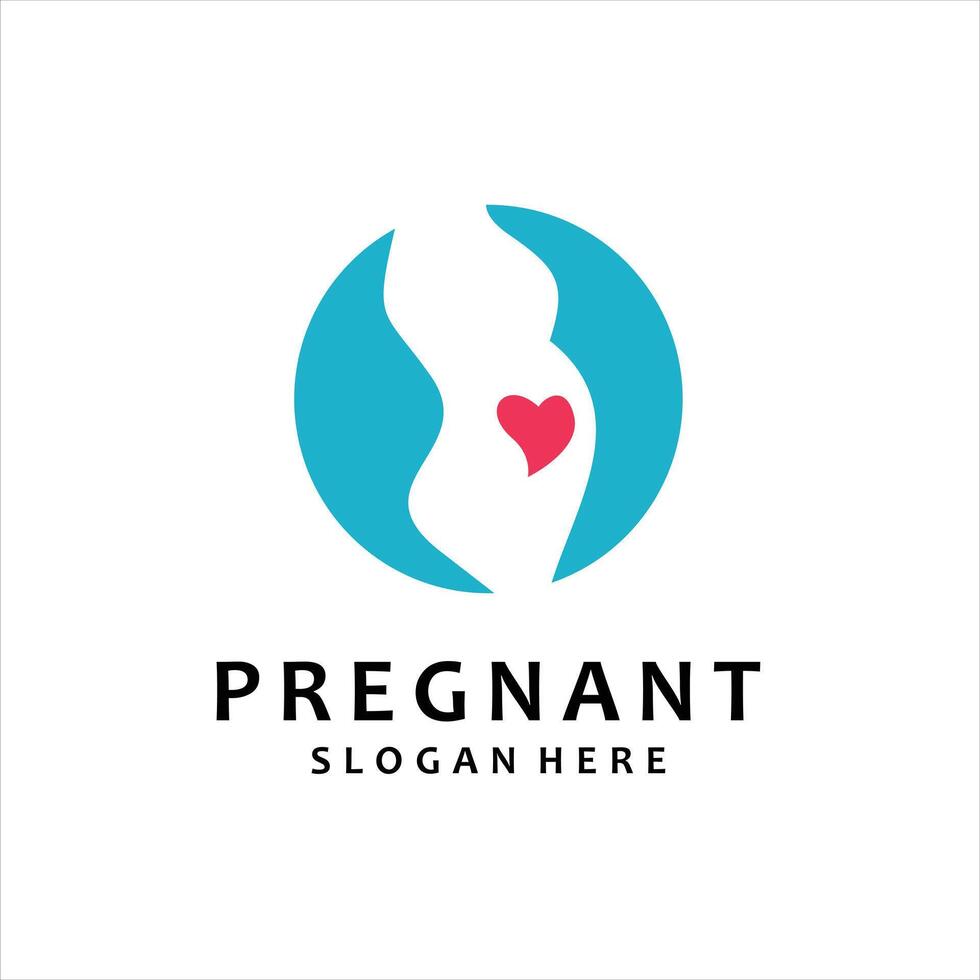 Pregnancy Logo Design Template vector