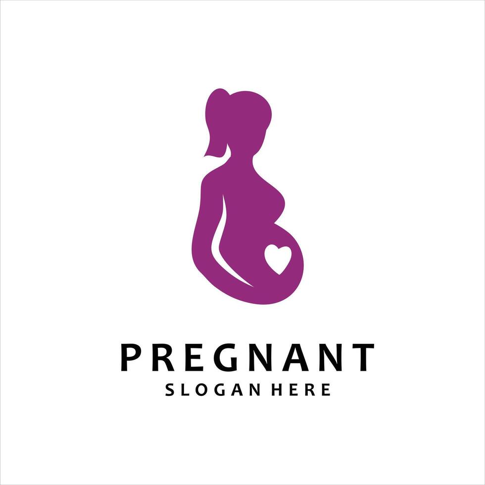 Pregnancy Logo Design Template vector