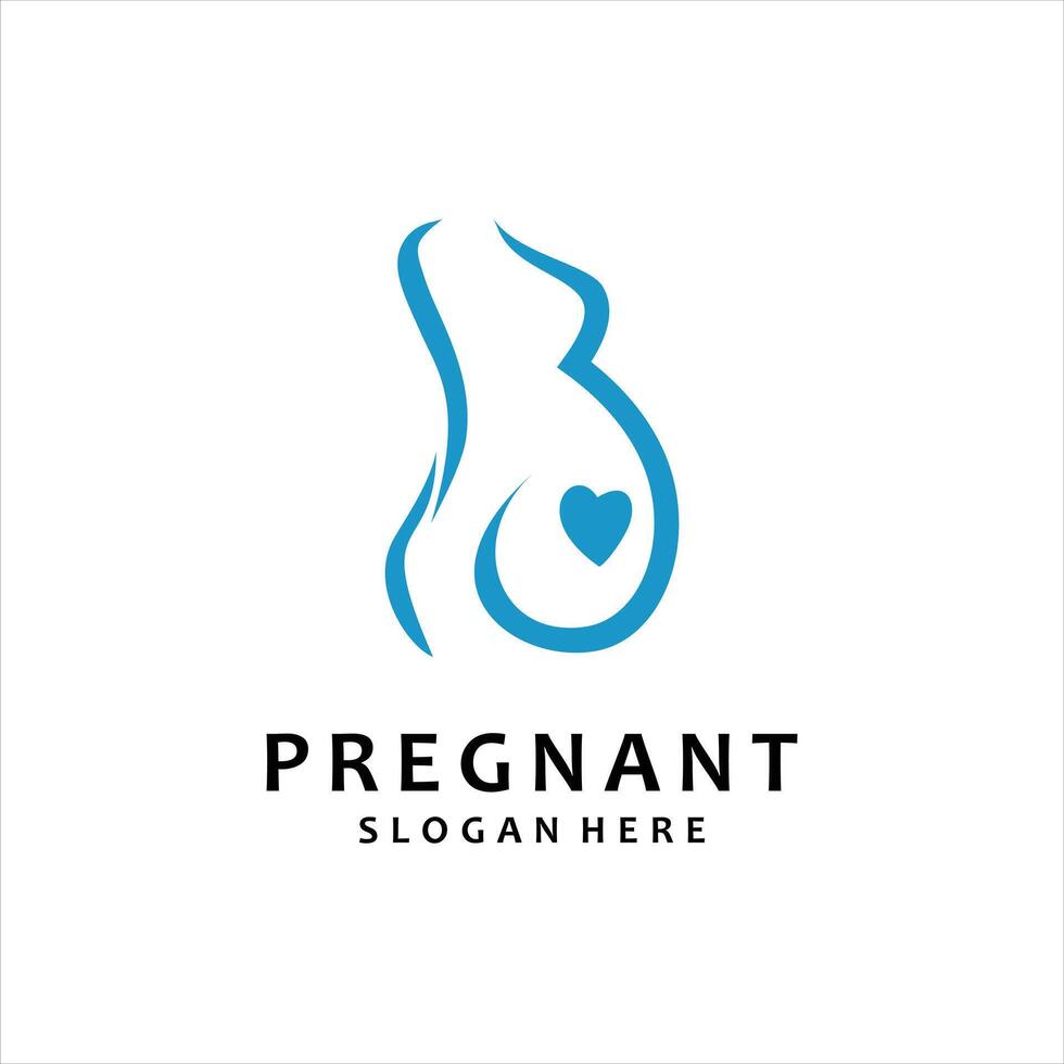 Pregnancy Logo Design Template vector
