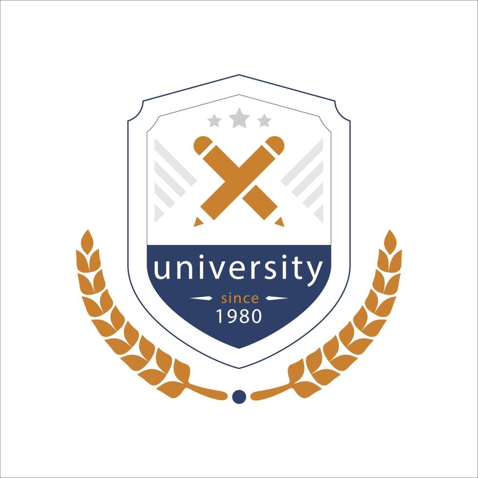 Award badge creative logo design vector