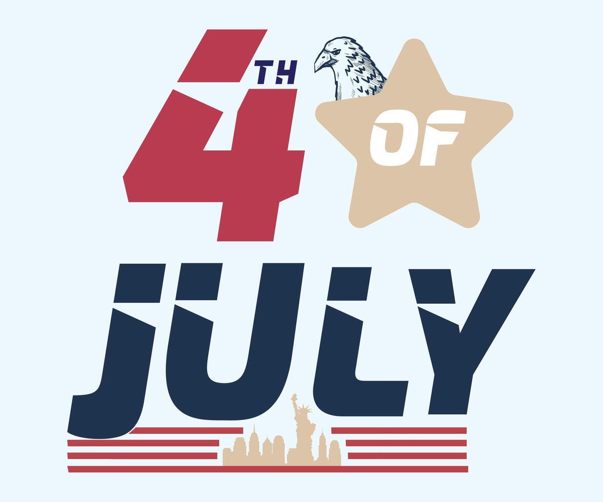 4th of july design vector