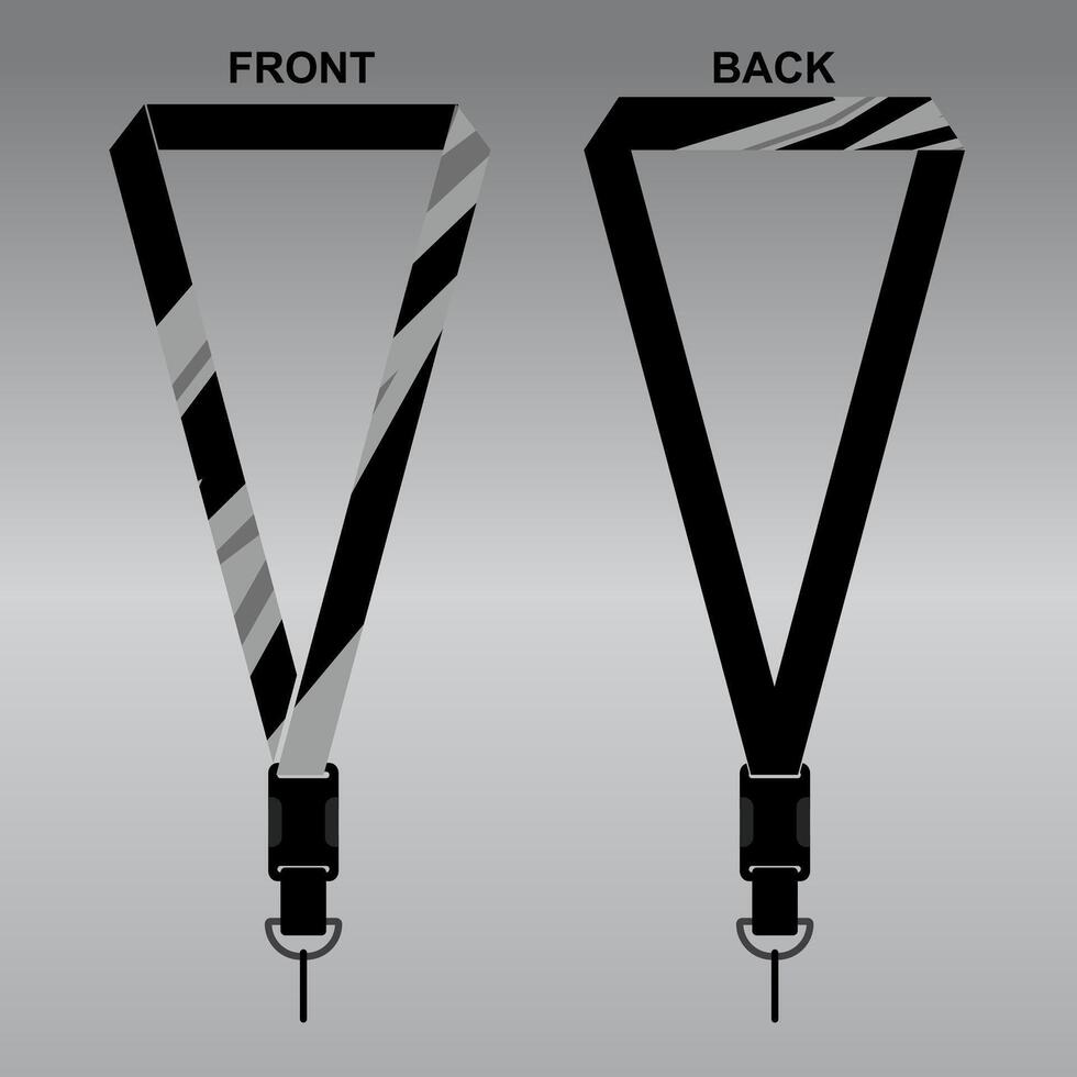 Lanyard Template Design For Company Purposes And More vector