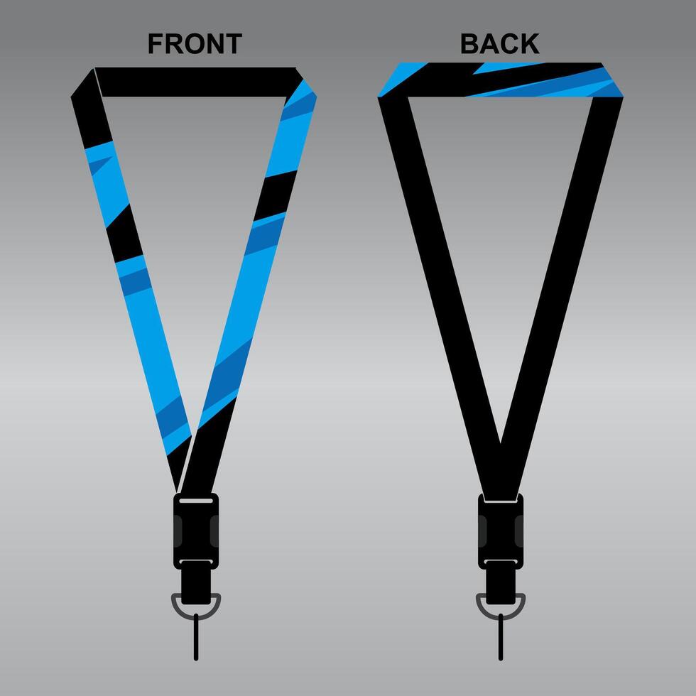 Lanyard Template Design For Company Purposes And More vector