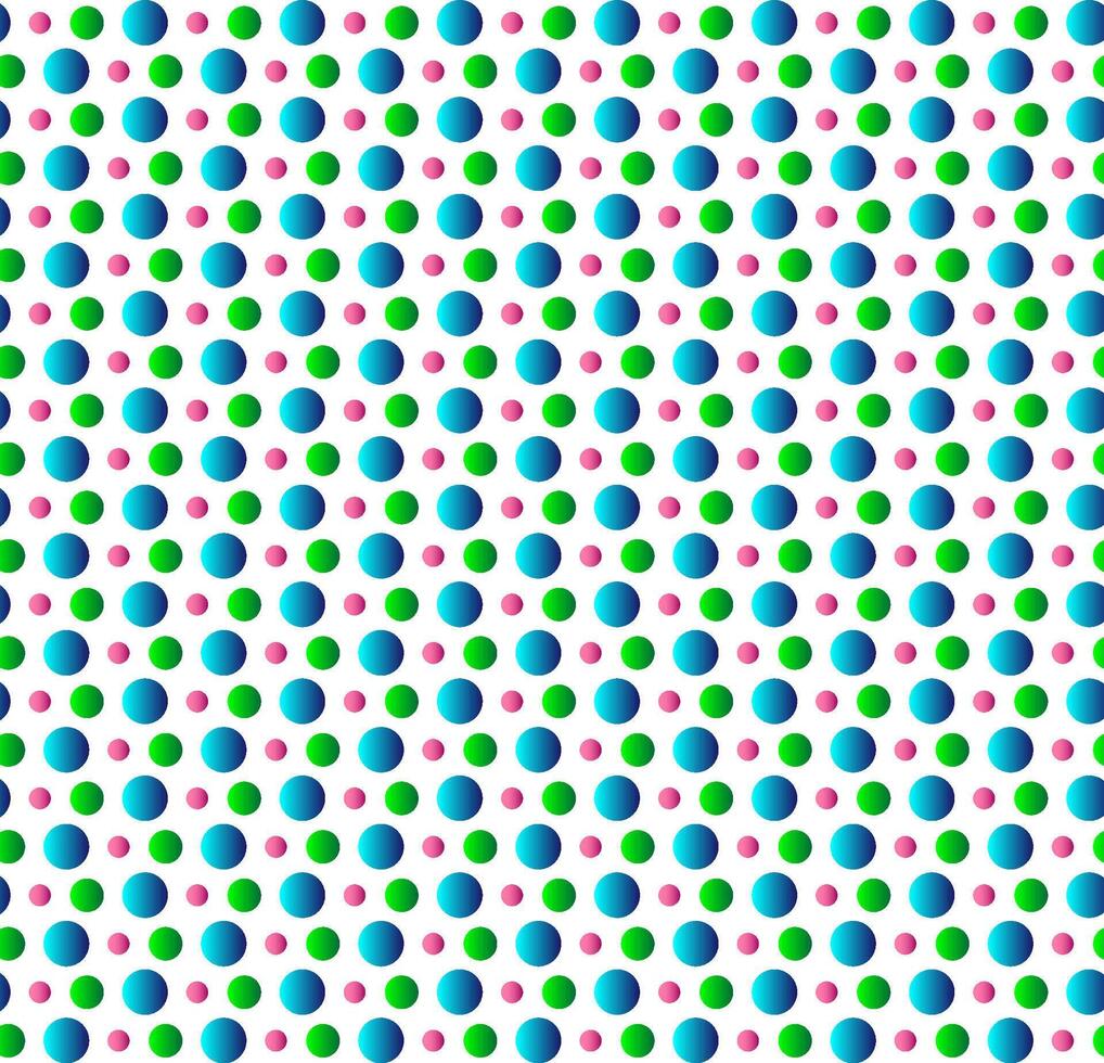 Seamless texture in the form of an abstract pattern of multi-colored circles on a white background vector