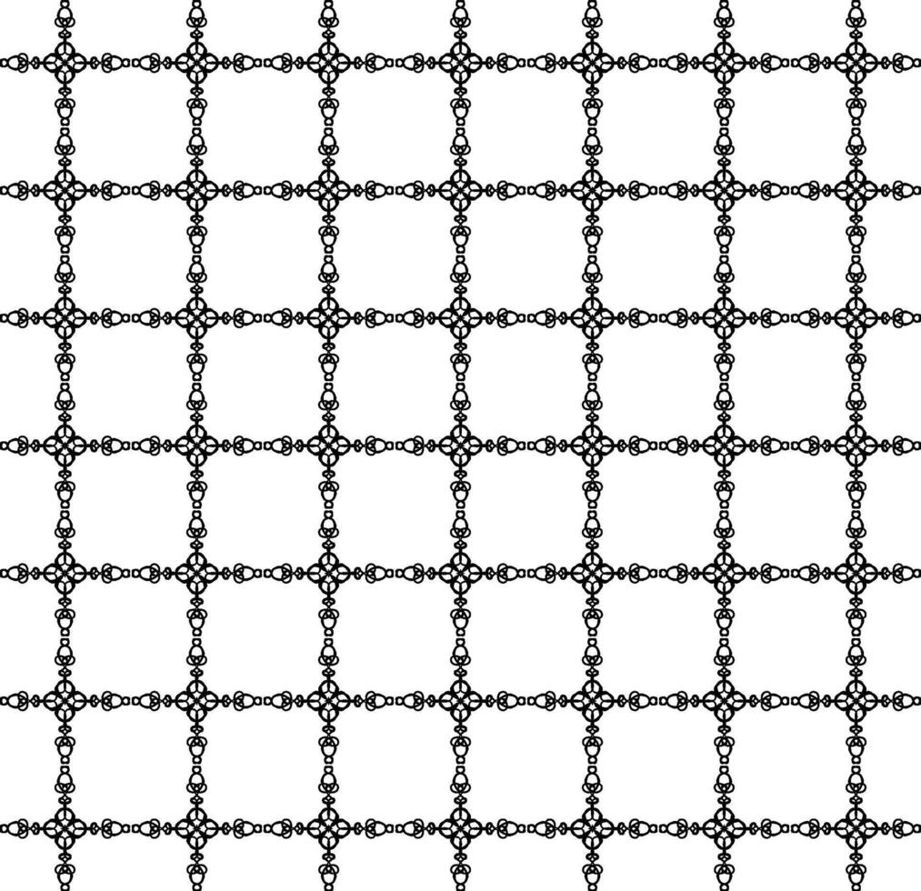 Abstract seamless texture in the form of an original black ornament on a white background vector