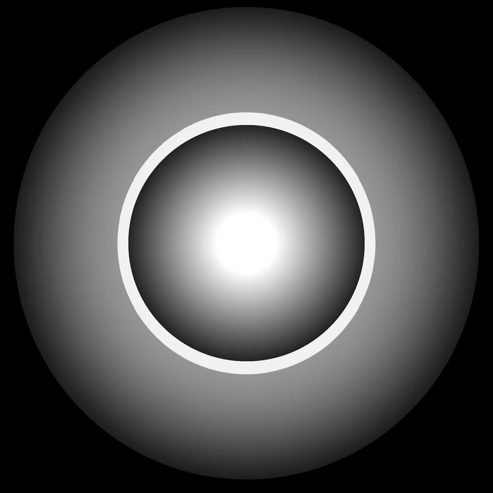 Abstract background in a round shape of a glowing gray lamp vector