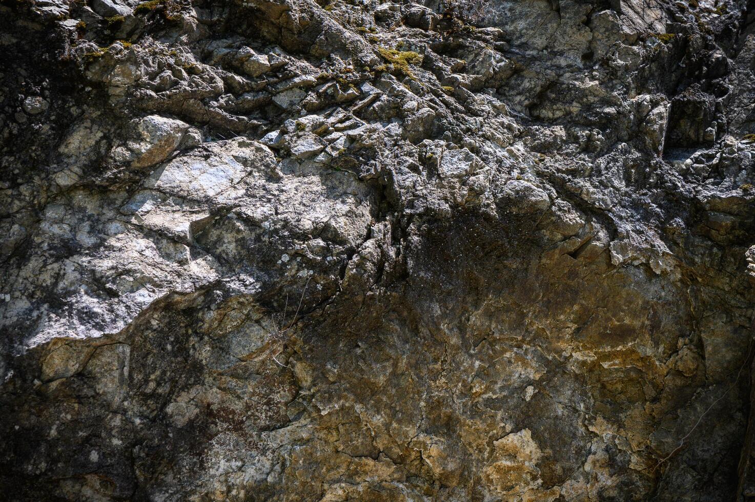 Close-up. Dark gray stone basalt background for design. Banner. photo