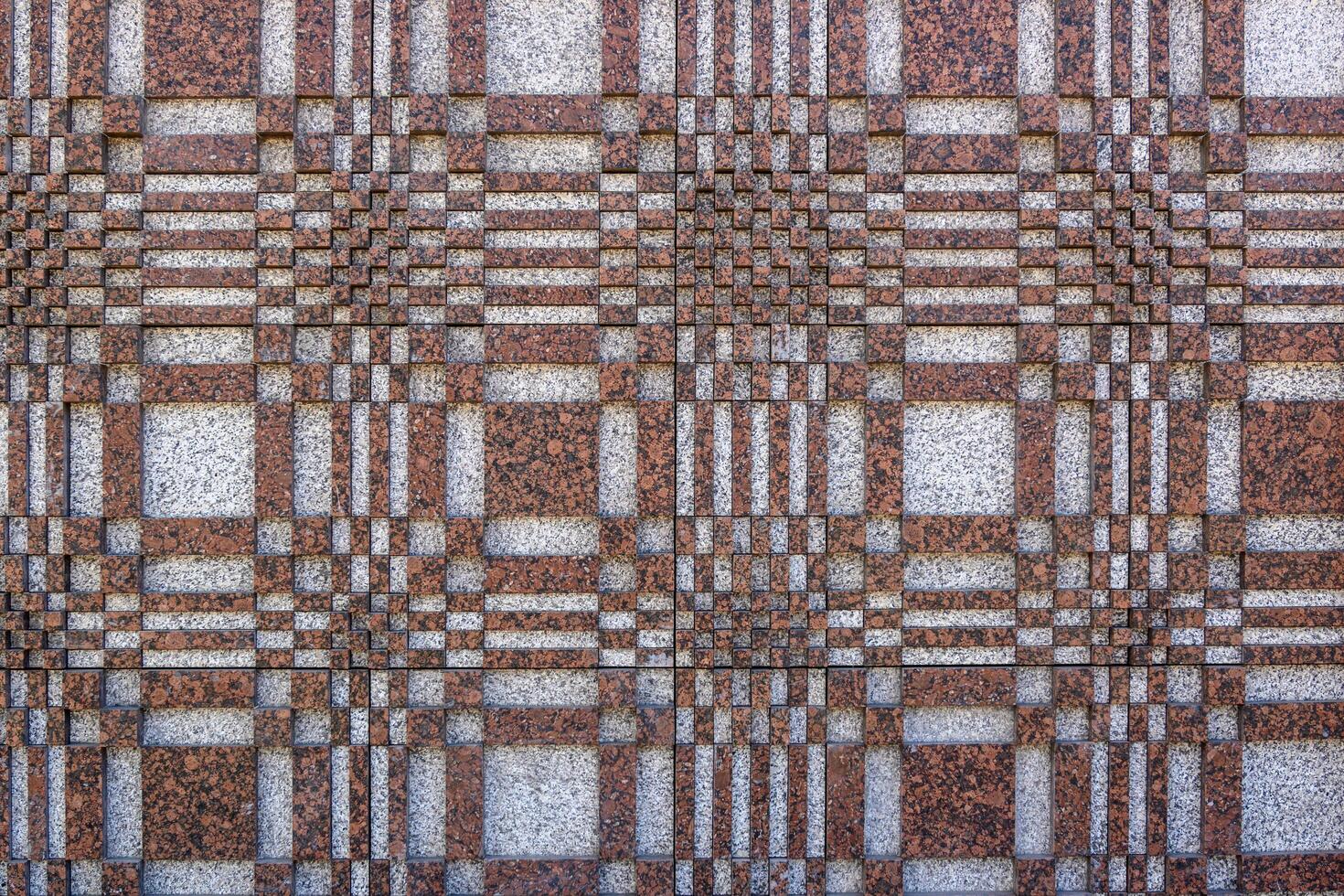 Colorful mosaic pattern on wall surface. Art design background 2 photo