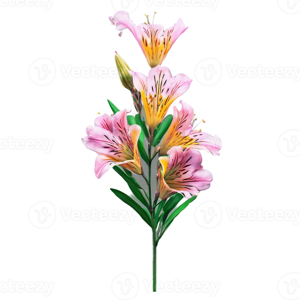 Alstroemeria Alstroemeria spp with trumpet shaped flowers in a variety of colors from soft pastels png