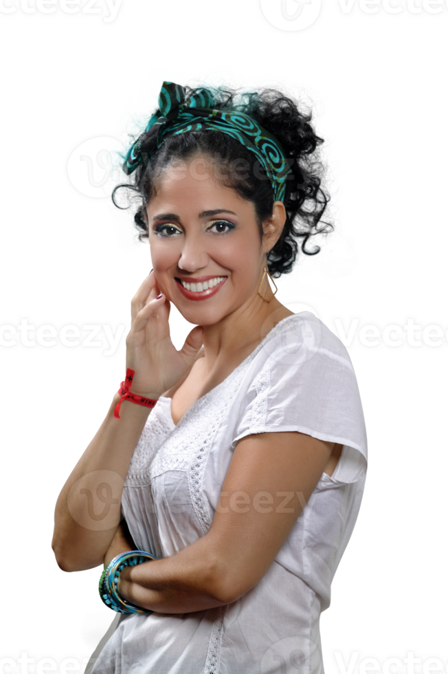 Brazilian model on neutral background png