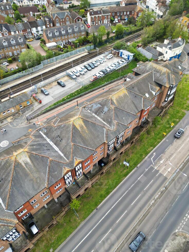 Aerial View of Historical Canterbury City Centre, Kent, England, Great Britain. April 20th, 2024 photo