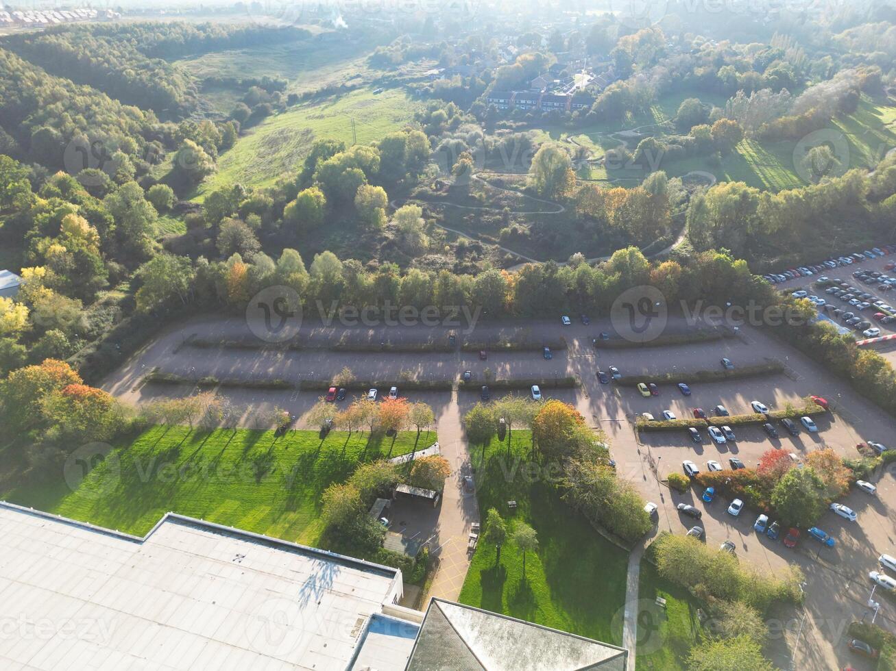 High Angle View of Central Northampton City of England United Kingdom, October 25th, 2023 photo