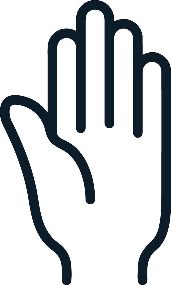 Hand icon symbol image illustration vector