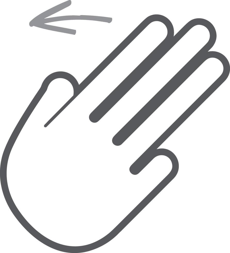 Hand icon symbol image illustration vector