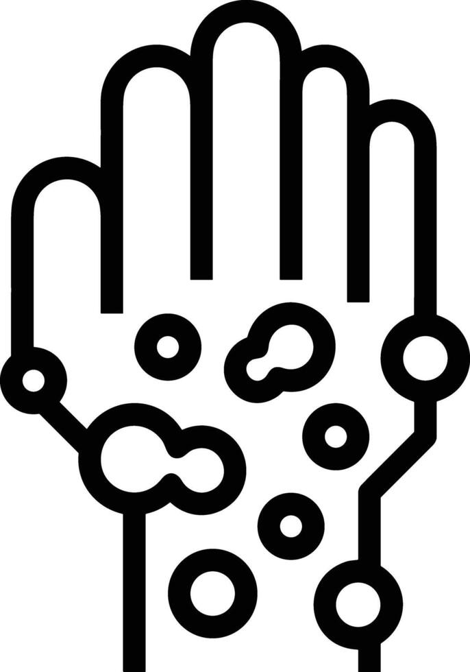 Hand icon symbol image illustration vector