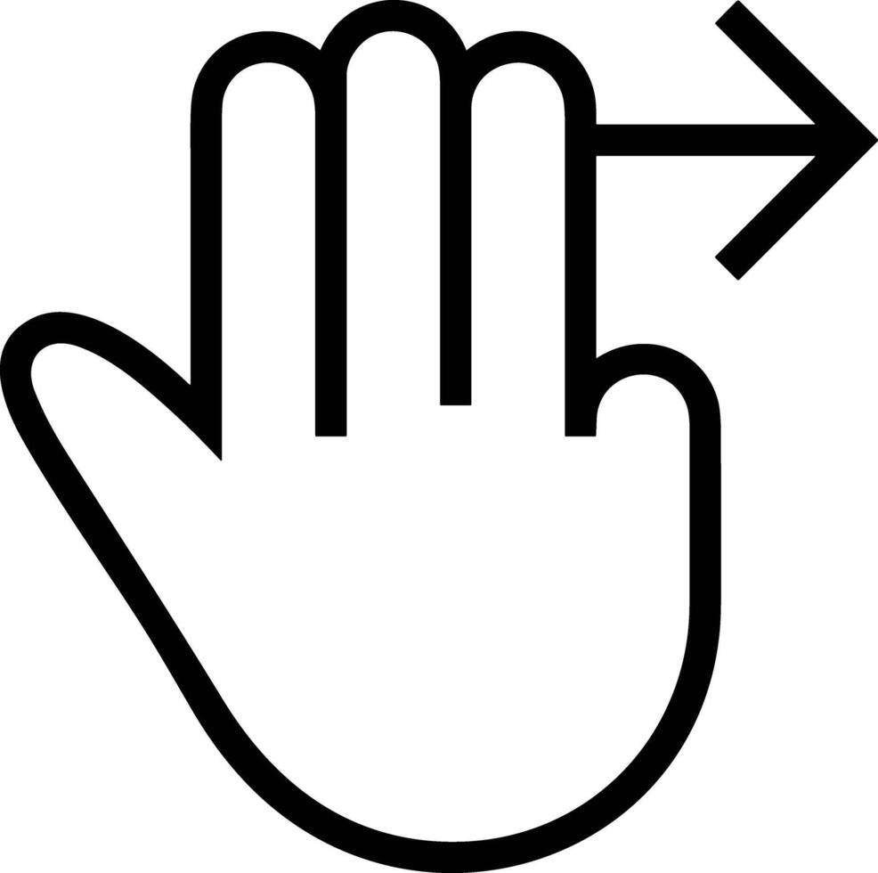 Hand icon symbol image illustration vector