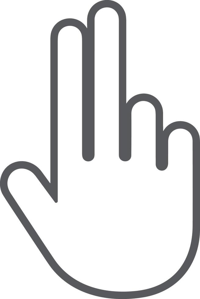 Hand icon symbol image illustration vector