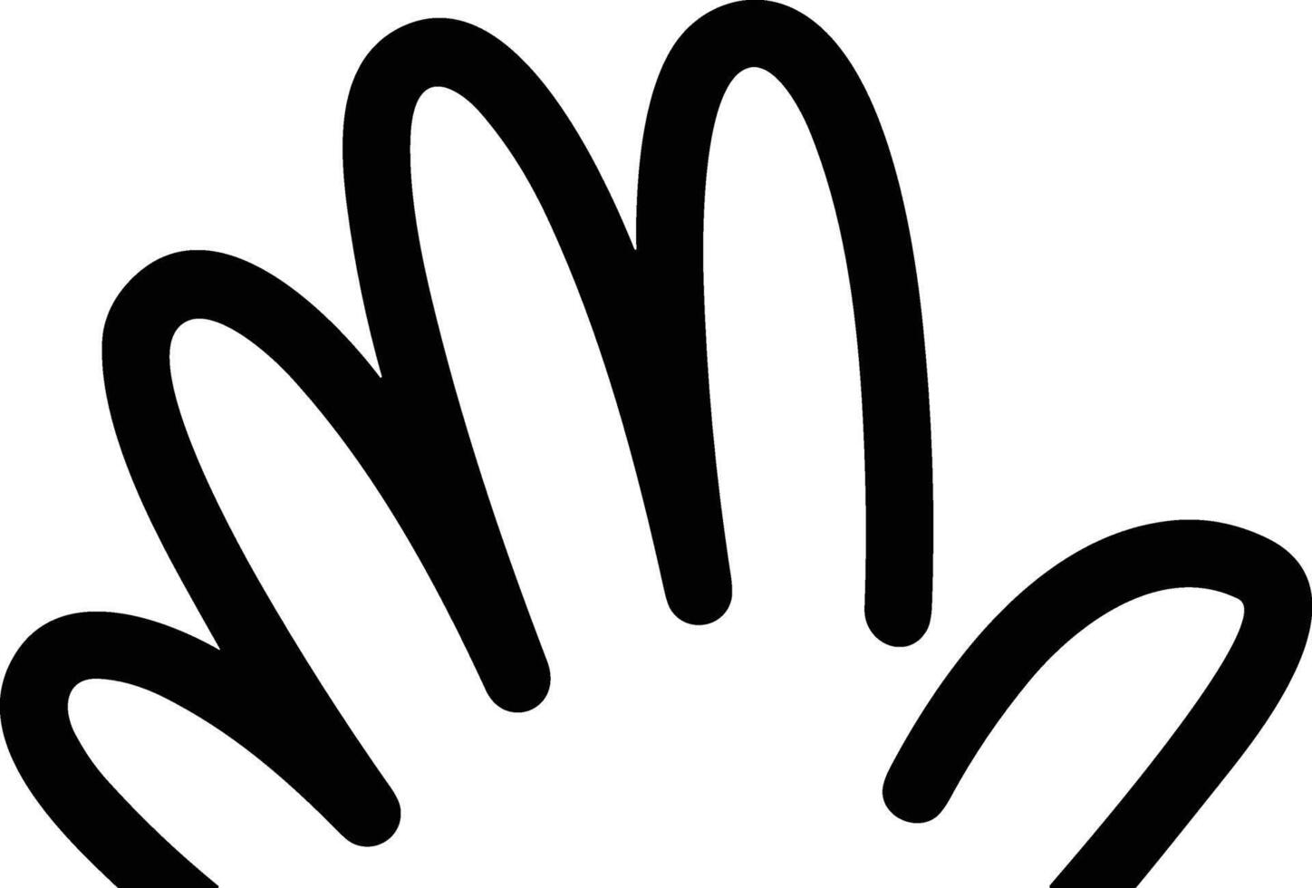 Hand icon symbol image illustration vector