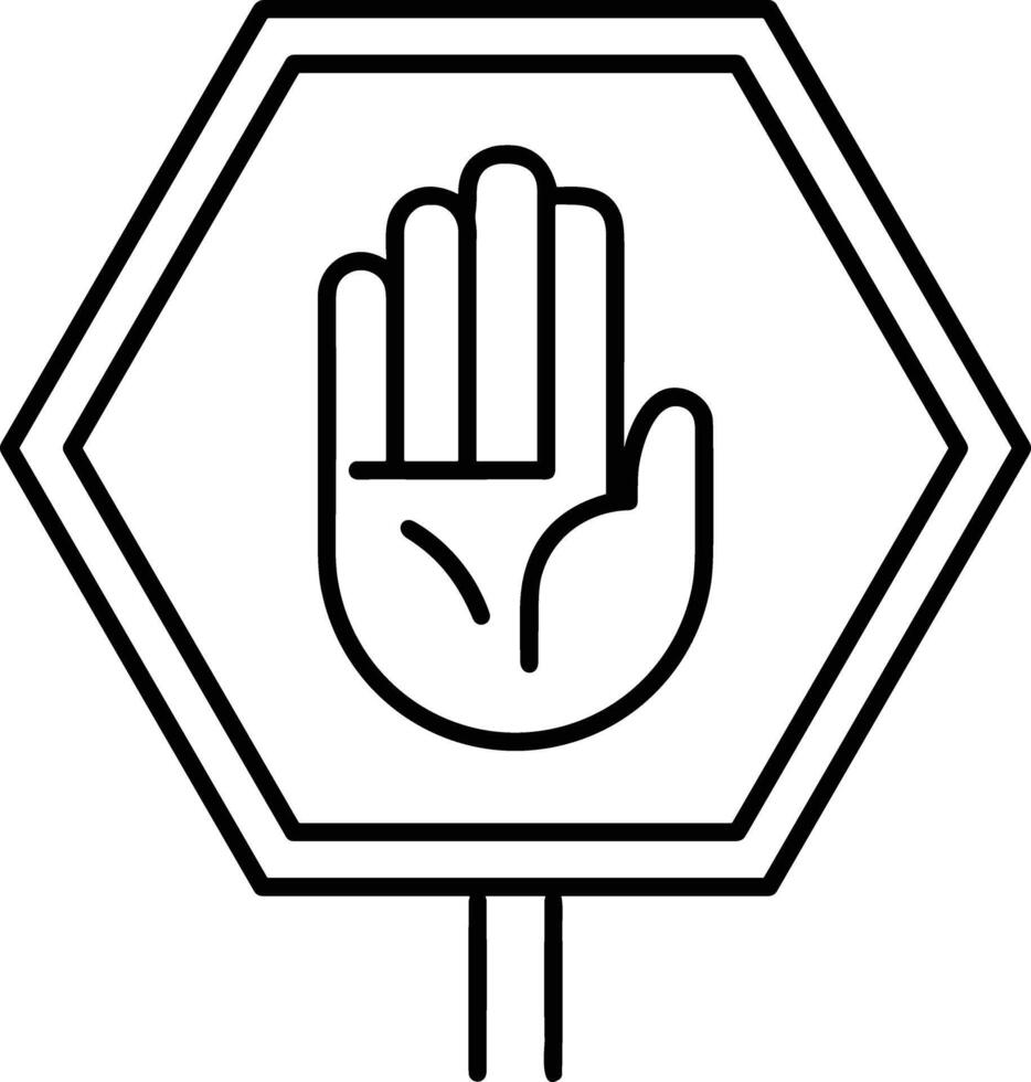 Hand icon symbol image illustration vector