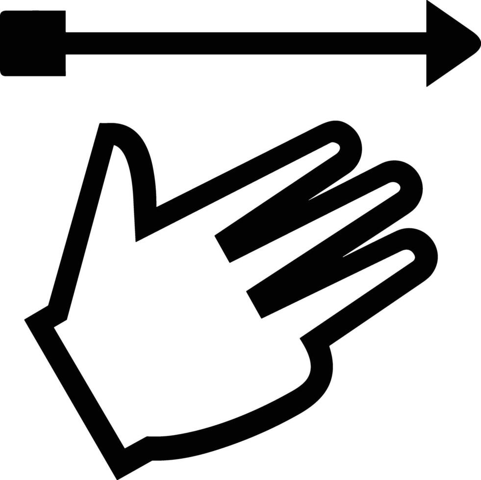 Hand icon symbol image illustration vector